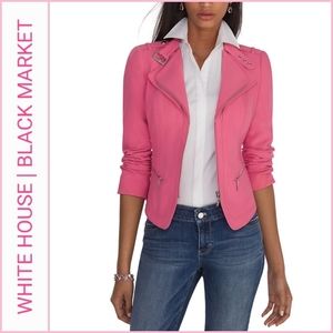 WHBM Pink Moto Jacket